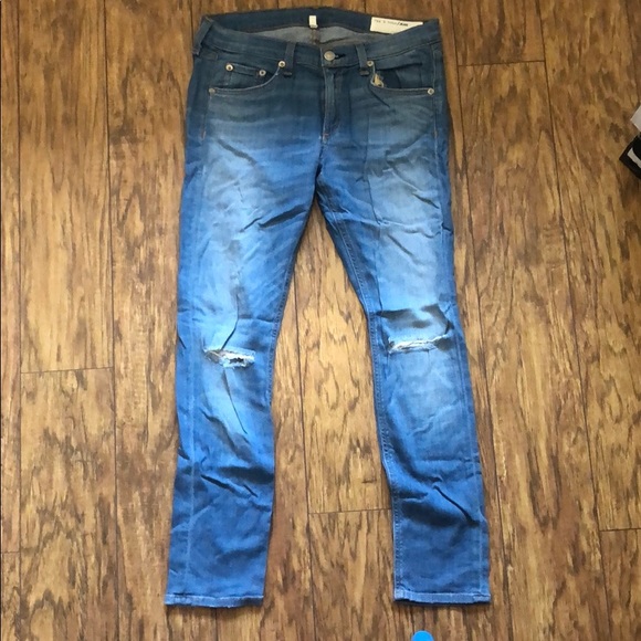 Rag & Bone Skinny Capri Jean in Clio - Picture 2 of 7